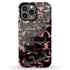 3D Camo Initials Dark Tort iPhone Case